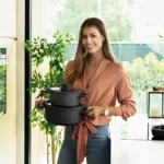 BergHOFF LEO STONE Cast Aluminium Saucepan Non-Stick With Lid Size 24x11 cm - Image 5